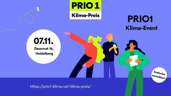 Ein digital erstelltes Werbeplakat für das Klimaevent